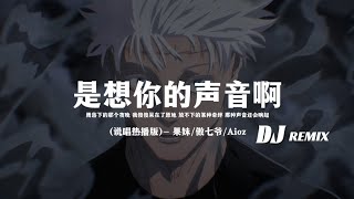 果妹傲七爷Aioz  是想你的声音啊DJ REMIX说唱热播版「雨落下的那个夜晚我傻傻呆在了原地放不下的某种牵绊那种声音还会响起」动态歌词 [upl. by Tarkany426]