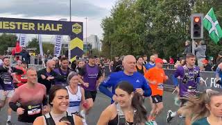 Manchester Half Marathon Bronze Wave Start 13 October 2024 an amazing sight… [upl. by Waterer752]