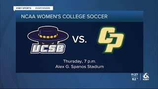 Cal Poly womens soccer hosts UCSB Thursday [upl. by Wallache543]