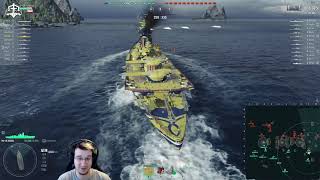 World of Warships  Hizen full build process in Dockyard  1st match in it [upl. by Onailerua908]