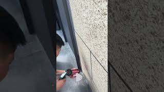 How To Caulk A Outdoor Window Frame Successfully Easily and Cleanly Every Time DIY [upl. by Lekkim]