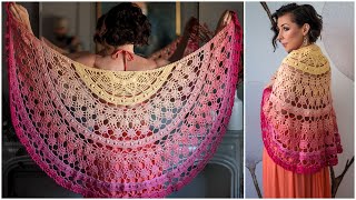 StepbyStep How to Start Crocheting the Stunning Beginner Friendly Alectrona Shawl [upl. by Eidurt]