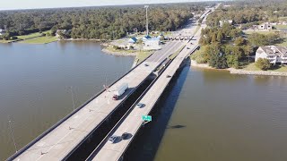 Lake Pontchartrain Causeway Bridge  Mile 23 [upl. by Aalst452]