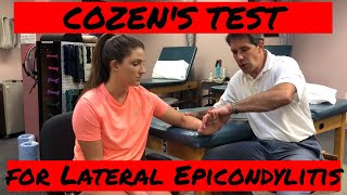 How to Perform the Cozens Test Lateral Epicondylitis [upl. by Gawen381]