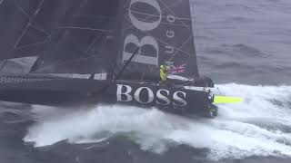 The incredible footage of Hugo Boss and Banque Populaire North of the Kerguelen [upl. by Leirua]