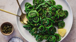 Sautéed Fiddlehead Ferns Recipe [upl. by Acalia]