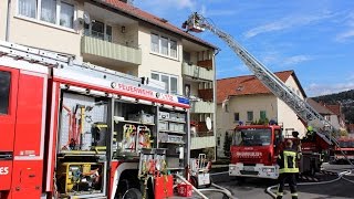 Großeinsatz bei Wohnungsbrand in Hann Münden [upl. by Lehcor]