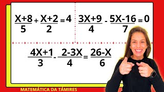 💡COMO CALCULAR EQUAÇÕES FRACIONÁRIAS [upl. by Yauqram]