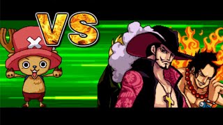 One Piece Hot Fight 07  Chopper VS Dracule Mihawk amp Ace amp Sanji [upl. by Erdried870]