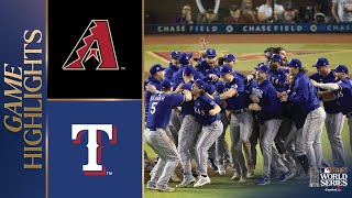 Rangers vs Dbacks World Series Game 5 Highlights 11123  MLB Highlights [upl. by Kara-Lynn]