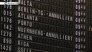 Chaos am Frankfurter Airport  Sicherheitspersonal im Streik [upl. by Migeon]