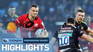 Exeter v Saracens  HIGHLIGHTS  Grudge Match at Sandy Park  Premiership 202122 [upl. by Yrebmik]