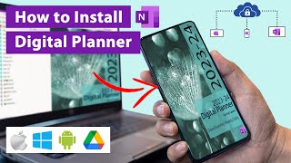 How to Install Teal Digital Planner for OneNote Windows 10 amp OneNote 2016 importing notebook files [upl. by Ianej]