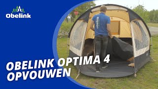 Obelink Optima 4 tunneltent opvouwen  Instructievideo  Obelink [upl. by Remmos]