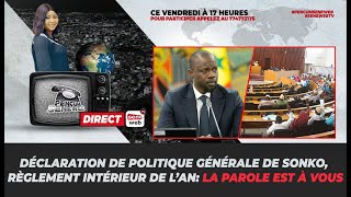 Déclaration de politique générale de Sonko règlement intérieur de l’AN la parole est à vous [upl. by Annayat]