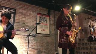 CHIHO saxophone ー 【 パリの散歩道  Parisienne Walkways 】（Gary Moore）at Taiwan [upl. by Kciredes]