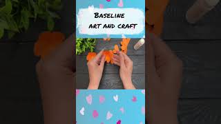 DIY Mini Paper Craft Rose Flower  Baseline Art And craft [upl. by Issiah457]