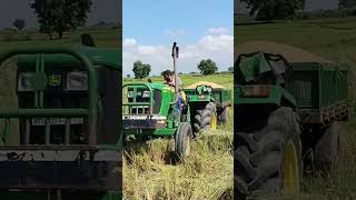 John Deere tractor 5042 D 42 hp power steering village ytshorts tractor videos subscribe [upl. by Llerihs63]