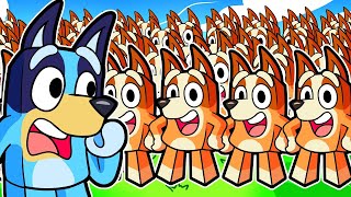 BLUEY AND BINGO HAVE INFINITE CLONES on ROBLOX [upl. by Ailina]