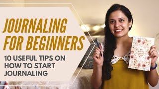 Journaling for beginners  How to start journaling  10 Journaling Ideas  Hindi  English [upl. by Akenahs]