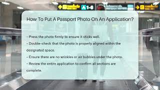 How To Put A Passport Photo On An Application  CountyOfficeorg [upl. by Aivekahs]