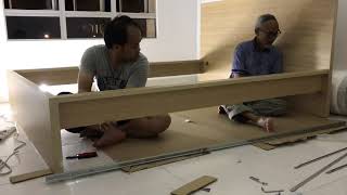 IKEA Malm Bed Frame with Storage Box  Unboxing [upl. by Irami]