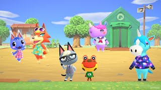 Animal Crossing New Horizons  I caught my villagers singing  PlayForFun [upl. by Leinad861]