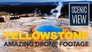 Yellowstone National Park  Epic Drone Footage [upl. by Arianie]