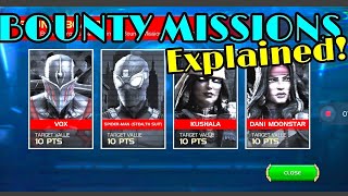 How to Play Bounty Missions MCOC Side Quest Explained  Detailed Guide  Completion and Rewards [upl. by Sadler]