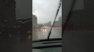 Fuerte lluvia y granizado en Barcelona centro dembow musica music reggaeton dancehall ozan [upl. by Sirovaj]