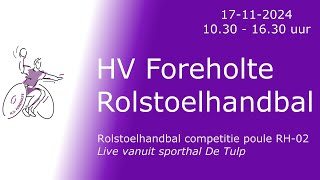 Rolstoelhandbal competitiedag HV Foreholte [upl. by Annelak581]