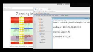 Beaglebone Black  analogRead [upl. by Elay]