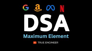 Find Maximum Element in array which is first increasing amp then decreasing  Data Structure Question [upl. by Nnairda]