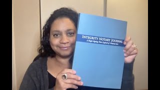 Integrity Notary Public Journal Comprehensive Logbook for SingleSigning Notarial Records [upl. by Carli]