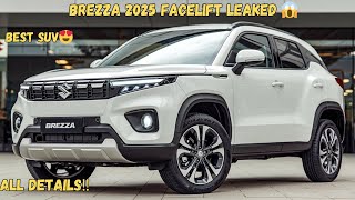 New Brezza 2025 Facelift Leaked 😱  All Details  BMW Looks 🔥 Best SUV [upl. by Anoet]