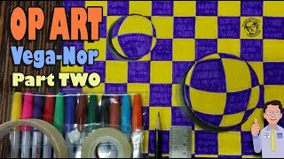 Op Art VegaNor Part TWO  Teacher Lems Classy Art Class [upl. by Neila]