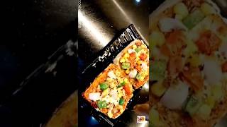 Have you ever tried instant double decker pizza 🍕 with bread  cookwithneha food shorts [upl. by Werda]