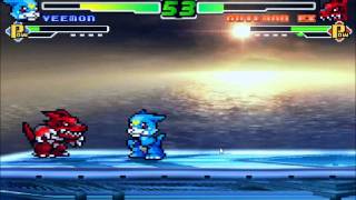 Mugen Veemon vs Guilmon [upl. by Yracaz]