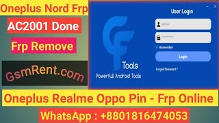 Oneplus Nord AC2001 Frp Remove one Click By CF Tool samsang nokia oppo realmeHuaweiAll frp Online [upl. by Hanford]