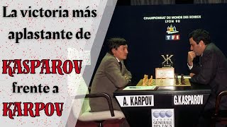 ✅La VICTORIA más ⚡APLASTANTE⚡ de KASPAROV sobre KARPOV [upl. by Repooc]