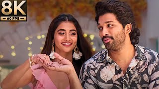 8K Remastered  ButtaBomma  Allu Arjun Pooja Hegde  Butta Bomma [upl. by Odrude110]