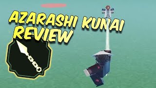 Azarashi Kunai Weapon Review  Shindo Life [upl. by Niwhsa]