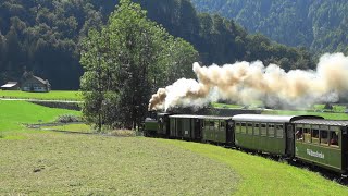 Österreich🚂Dampfzug das Wälderbähnle in Vorarlberg bei Schwarzenberg➡️Bezau im Bregenzerwald [upl. by Leinoto]