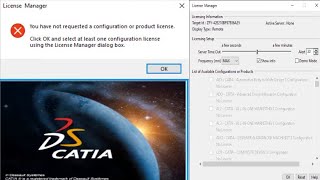 CATIA license manager error fixed and solved [upl. by Arek]