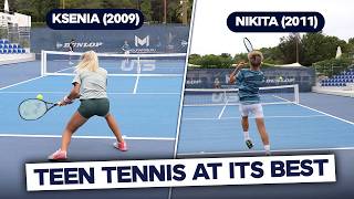 15yearold Ksenia Efremova vs 13yearold Nikita Berdin intense faceoff [upl. by Varian]