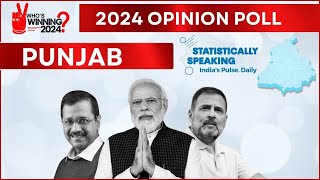 Opinion Poll of Polls 2024  Whos Winning Punjab  Statistically Speaking on NewsX [upl. by Noami]