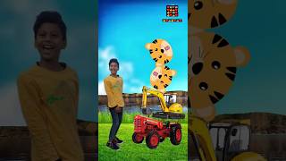 Dojar tractor jcb or Alto vfx shortsfeed anaya jcb dojar bhootvshorts short cartoon [upl. by Oilasor]