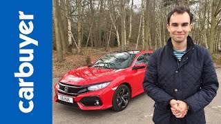 Honda Civic hatchback 2017 indepth review  Carbuyer [upl. by Nodnil]