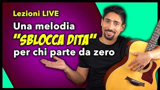 Impariamo una melodia quotSBLOCCA DITAquot facilissima  Lezioni di Chitarra [upl. by Hgieloj]