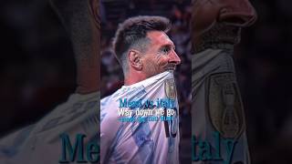 Messi vs Italy way down we go😄 football 4k messi edit capcut goat youtube shorts trending [upl. by Aiuqenehs848]